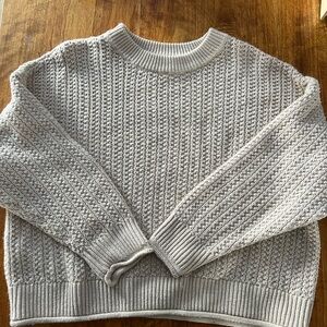 Universal Thread Light Gray Textured Sweater